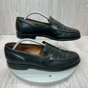 Allen Edmonds Randolph Black Leather Penny Loafers Dress Shoes Size 9.5 Wide